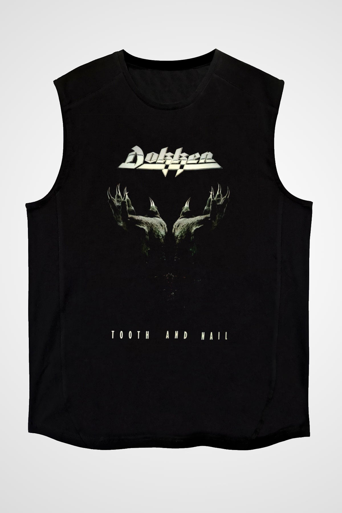 Dokken Siyah Unisex Kolsuz Tişört