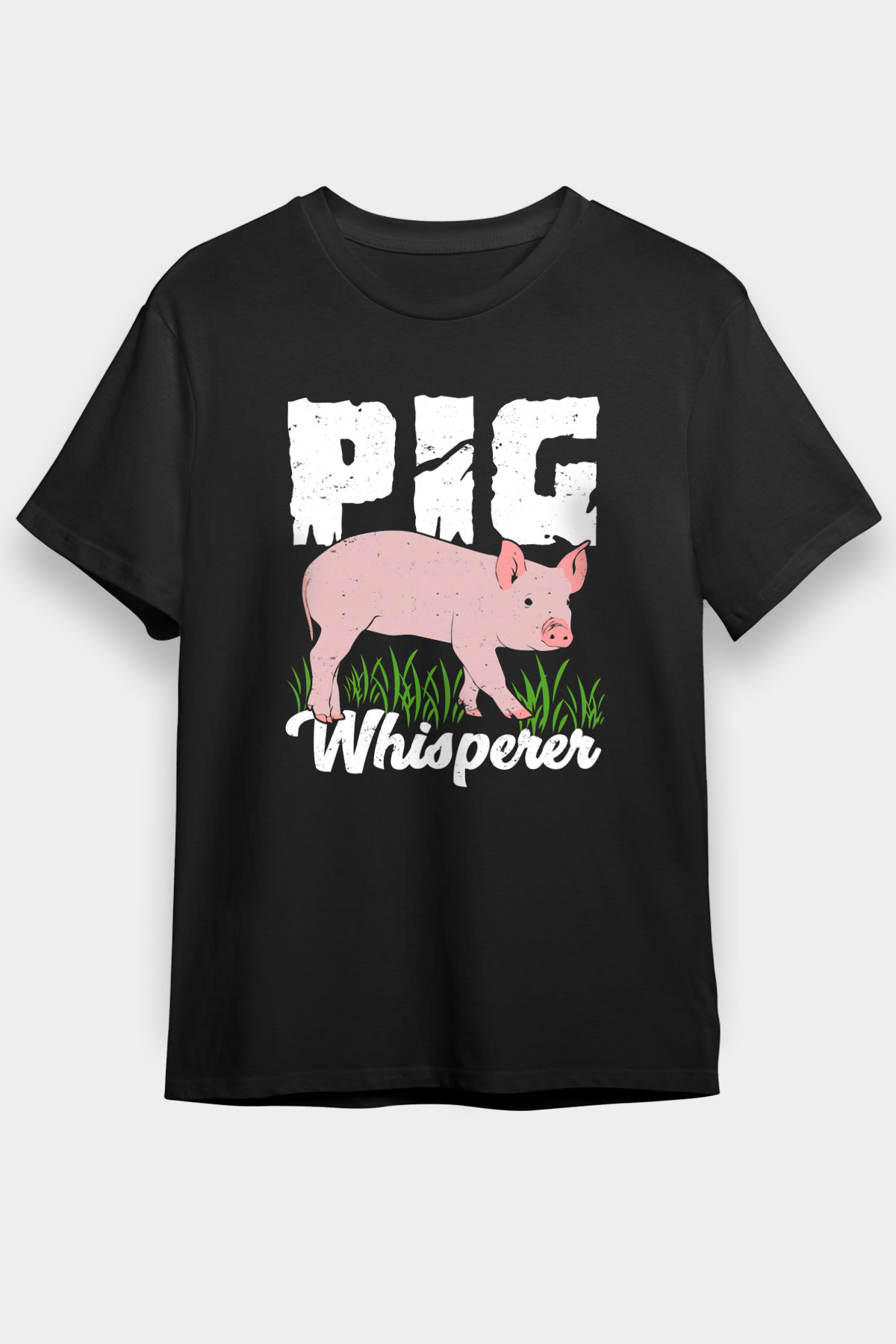 Domuz Siyah Unisex Tişört T-Shirt - TişörtFabrikası