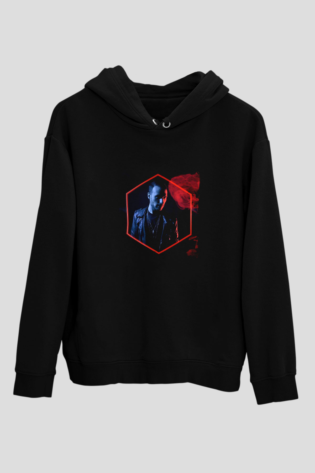 Don Diablo Baskılı Unisex Siyah Hoodie