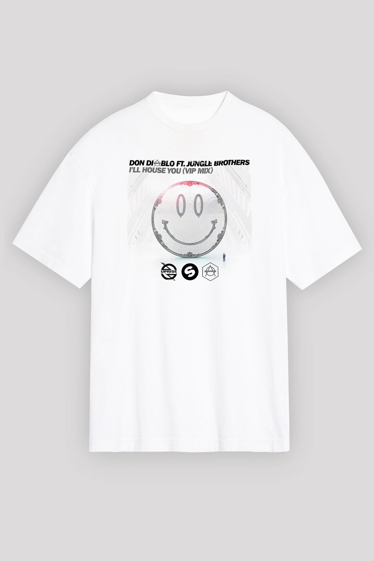 Don Diablo Beyaz Unisex Tişört T-Shirt - TişörtFabrikası