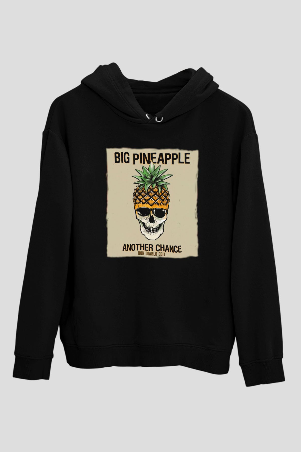 Don Diablo Siyah Unisex Kapüşonlu Sweatshirt