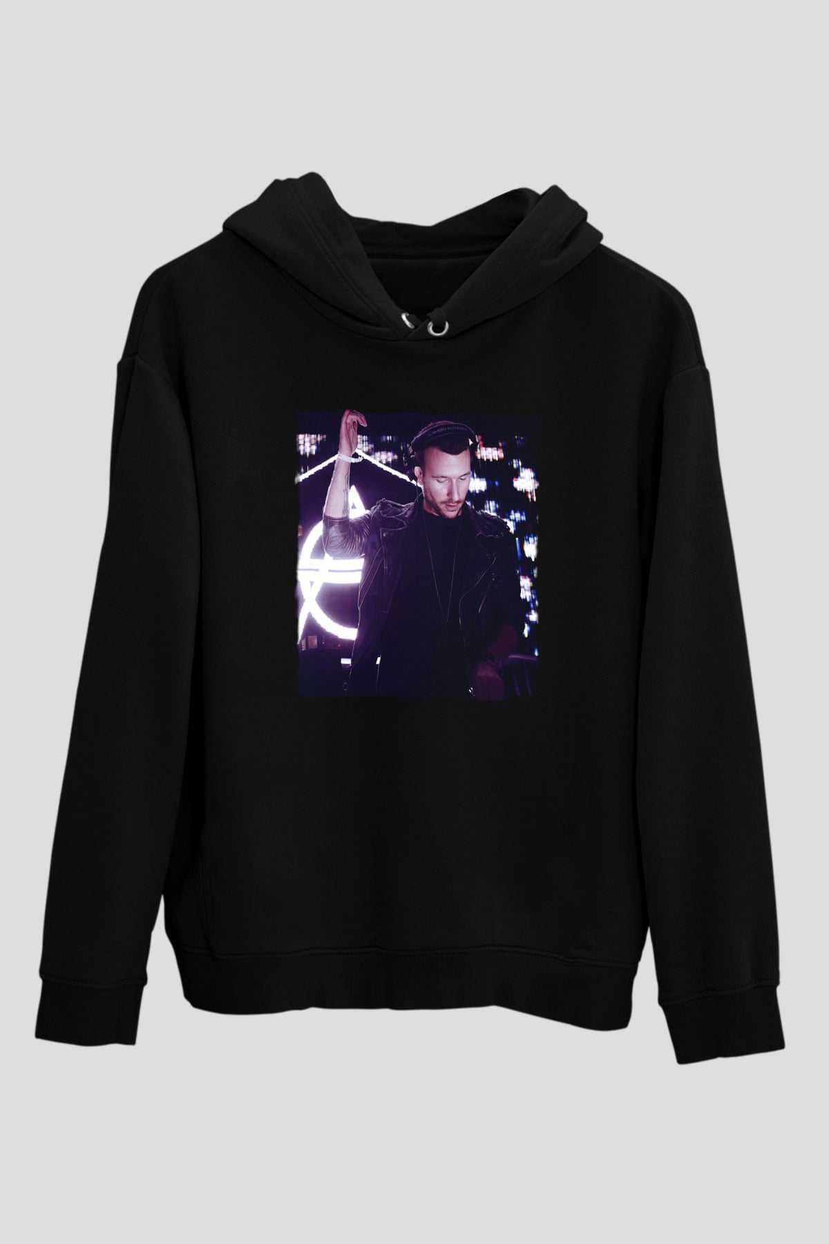 Don Diablo Siyah Unisex Kapüşonlu Sweatshirt