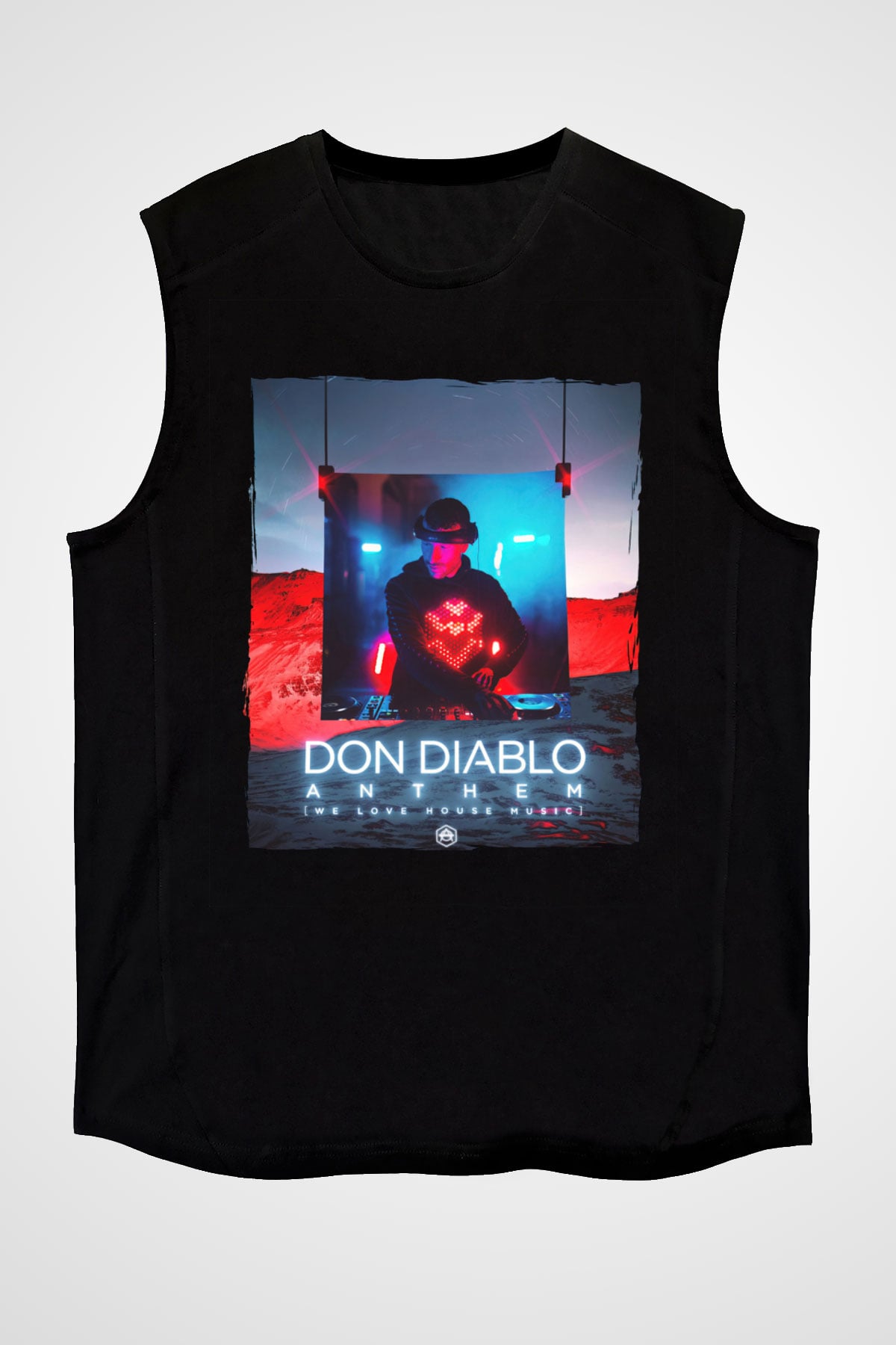 Don Diablo Siyah Unisex Kolsuz Tişört