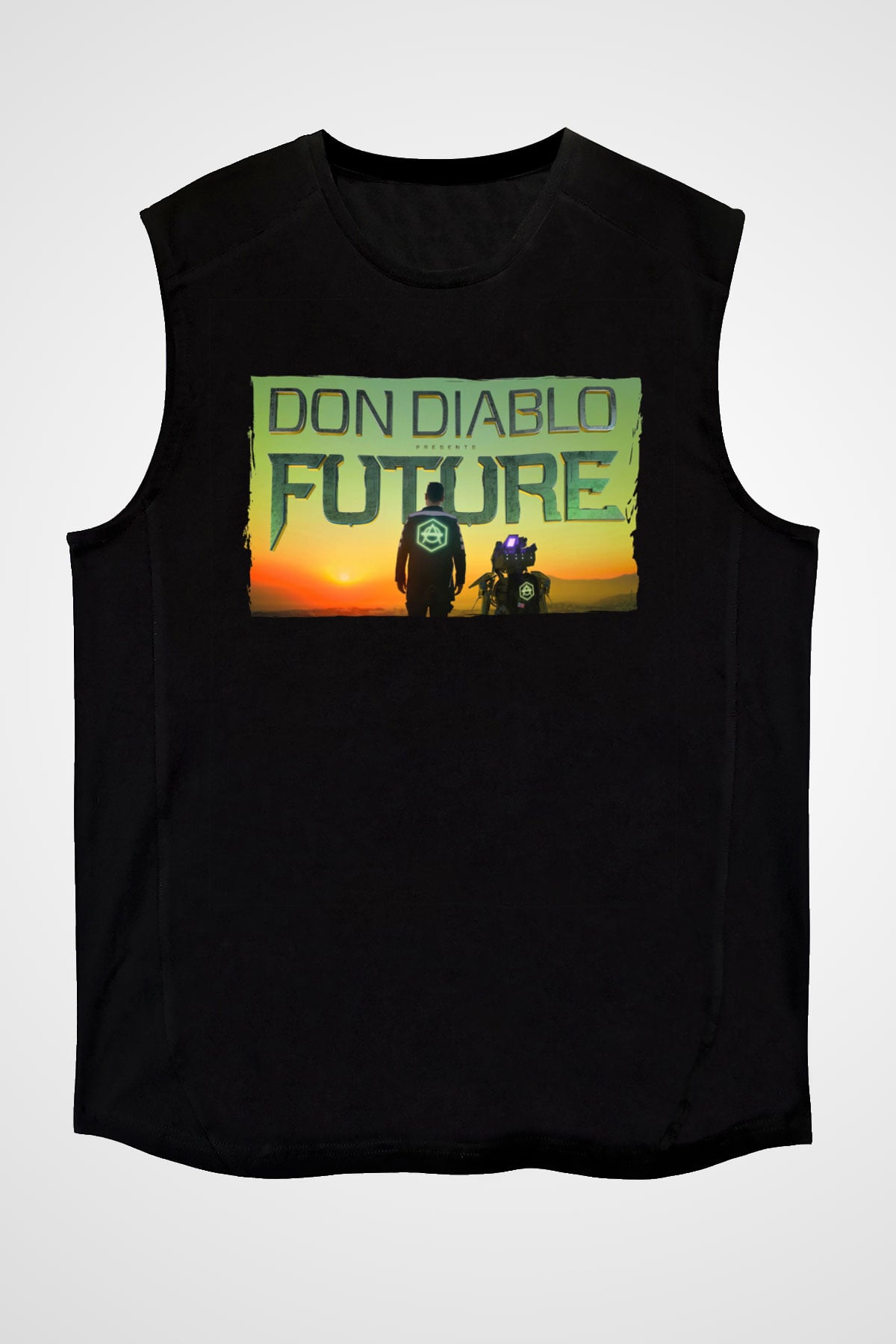 Don Diablo Siyah Unisex Kolsuz Tişört