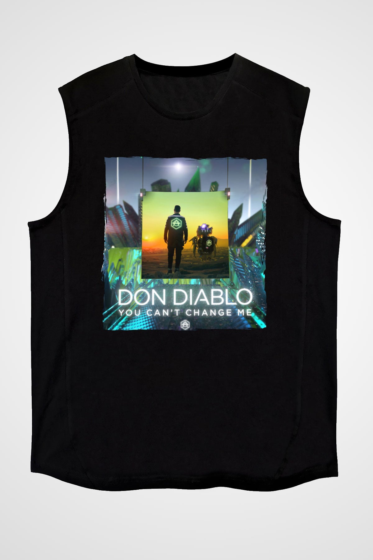 Don Diablo Siyah Unisex Kolsuz Tişört