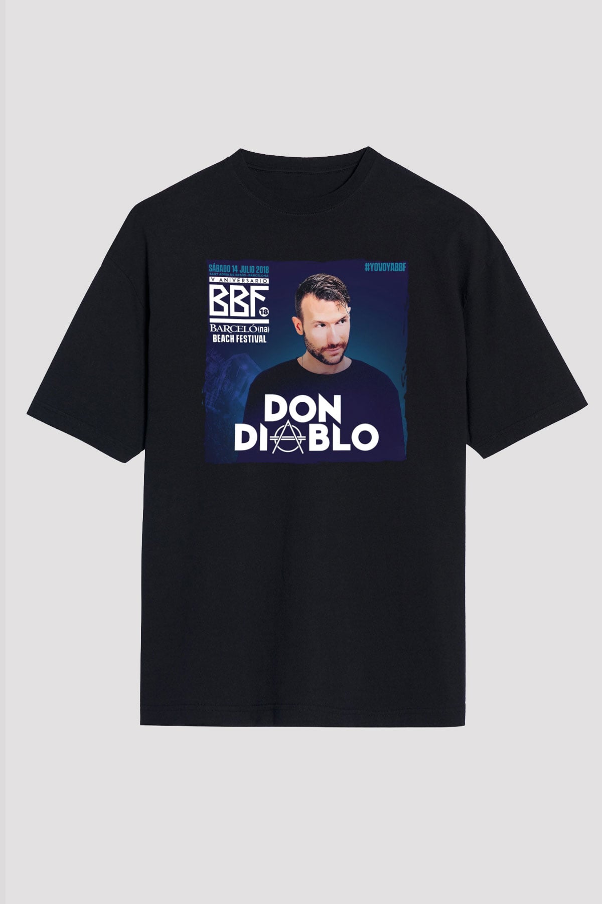 Don Diablo Siyah Unisex Tişört T-Shirt - TişörtFabrikası