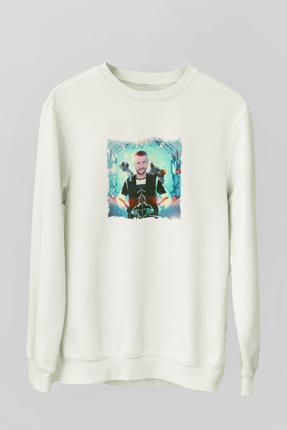 Don DiabloBaskılı Beyaz Sweatshirt
