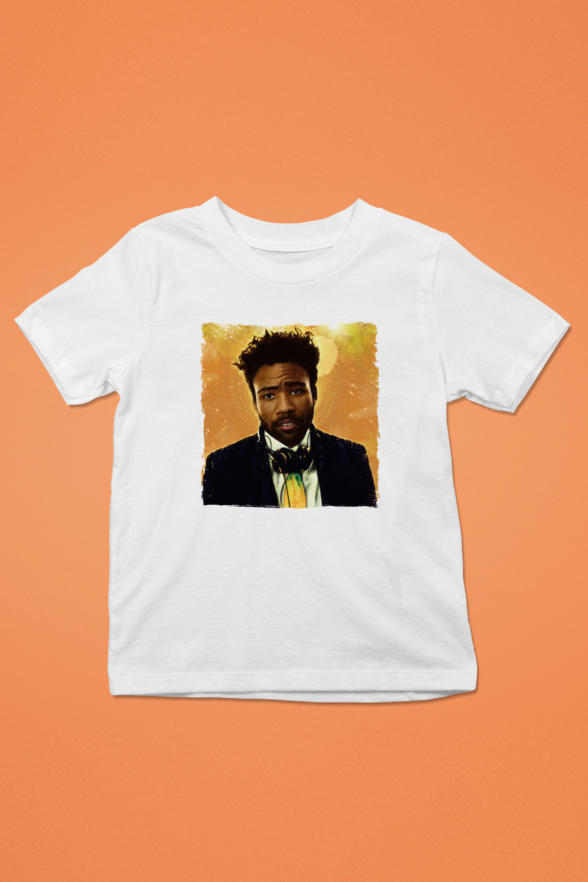 Donald Glover Beyaz Unisex Çocuk Tişört