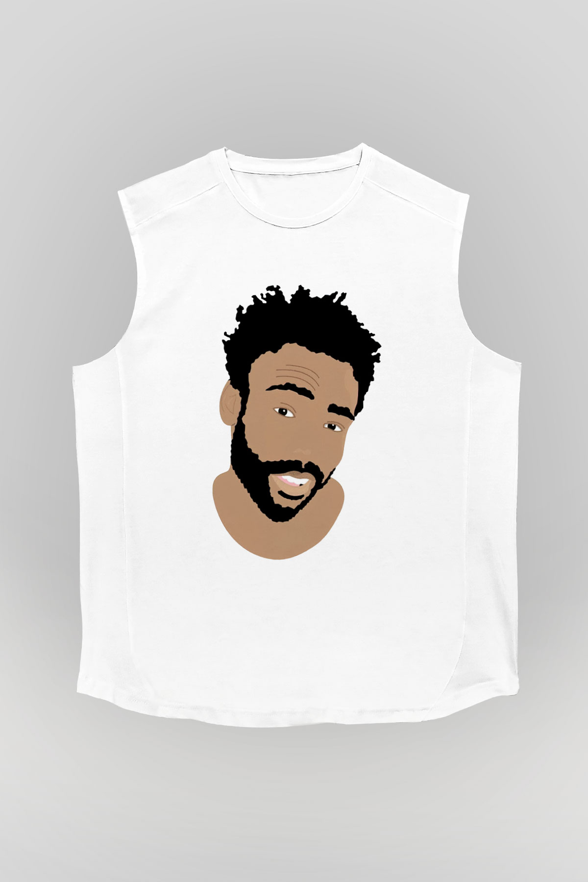 Donald Glover Beyaz Unisex Kolsuz Tişört