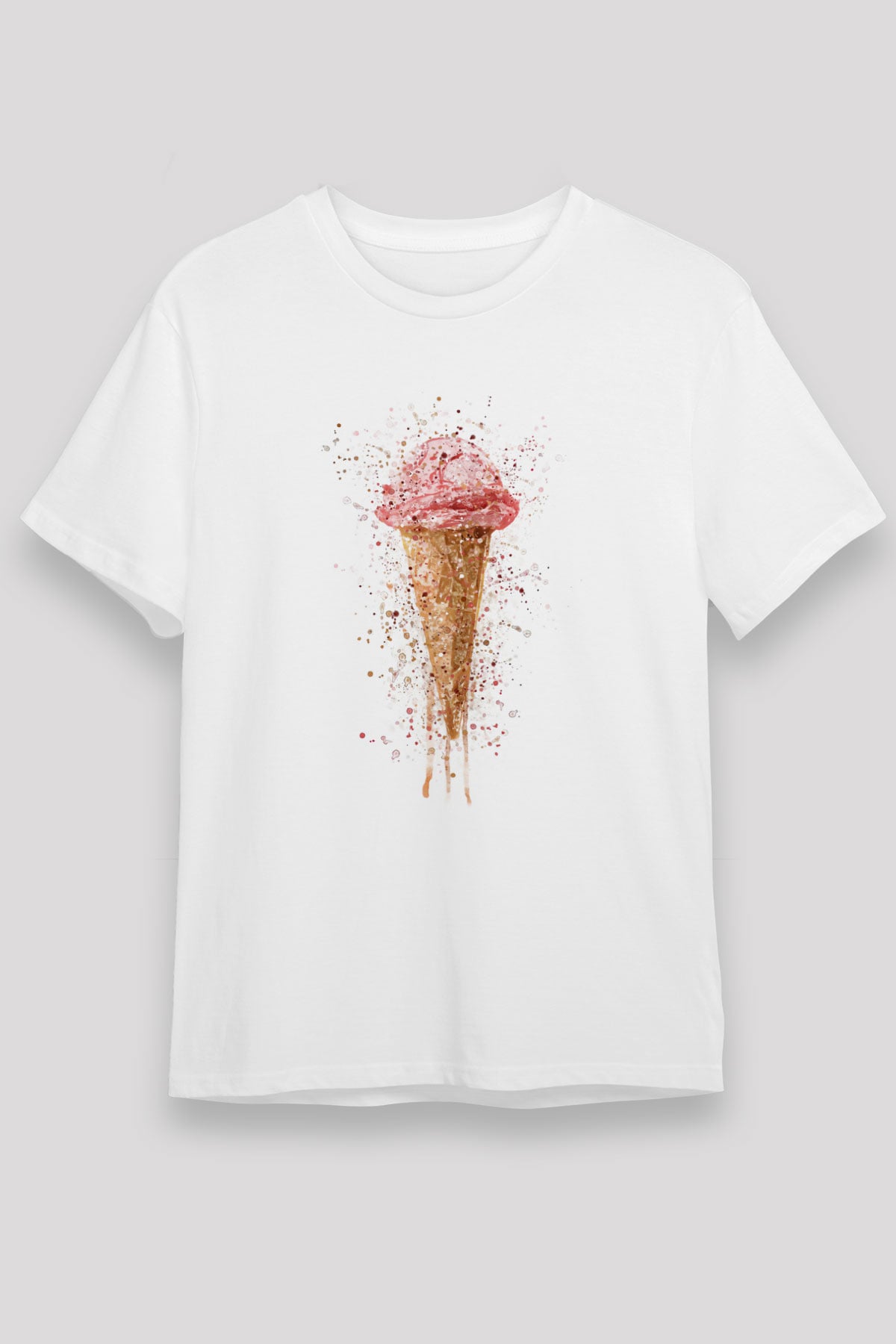 Dondurmacı Beyaz Unisex Tişört T-Shirt - TişörtFabrikası