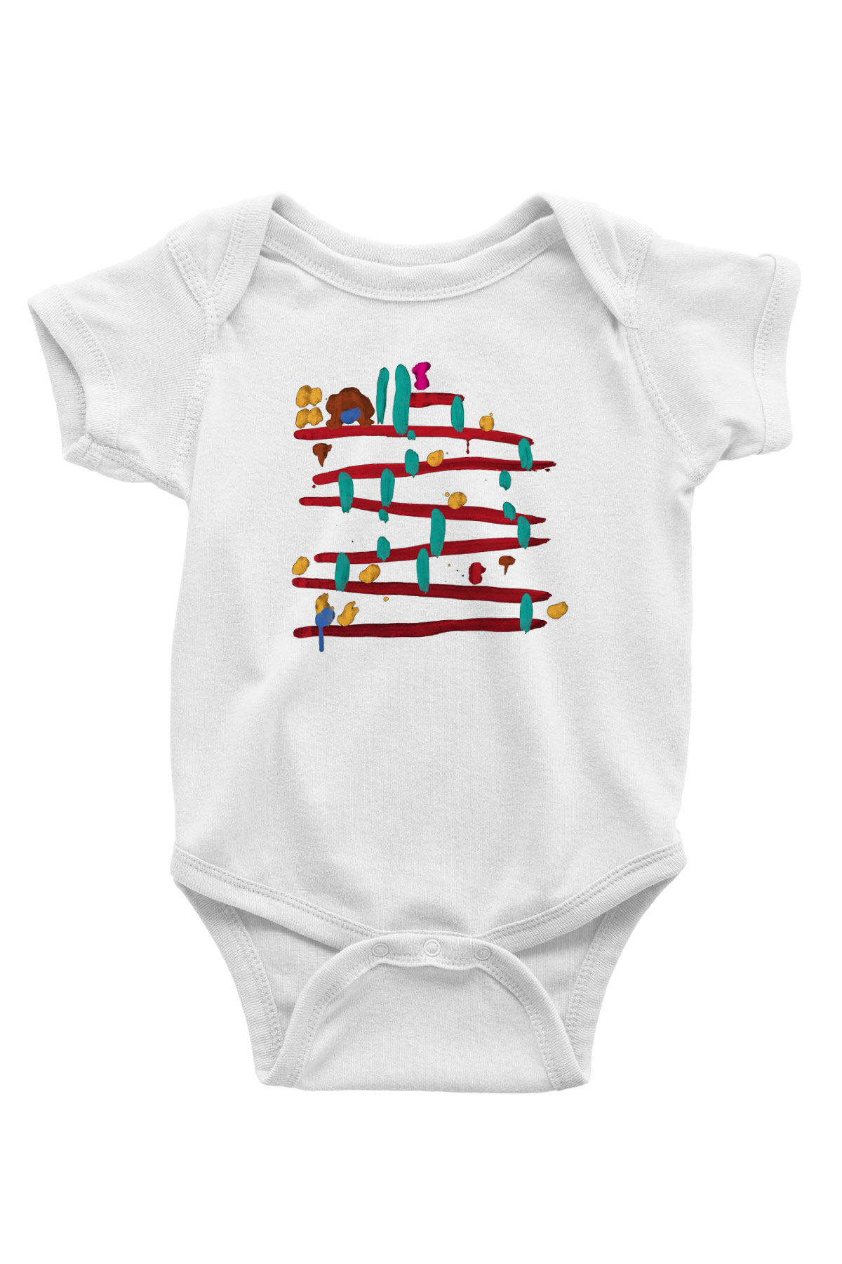 Donkey Kong Baskılı Beyaz Unisex Bebek Body - Zıbın