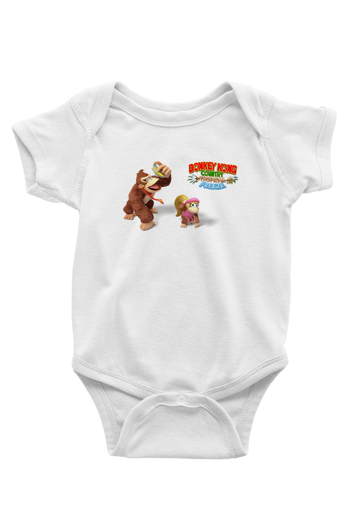 Donkey Kong Beyaz Bebek Body - Zıbın