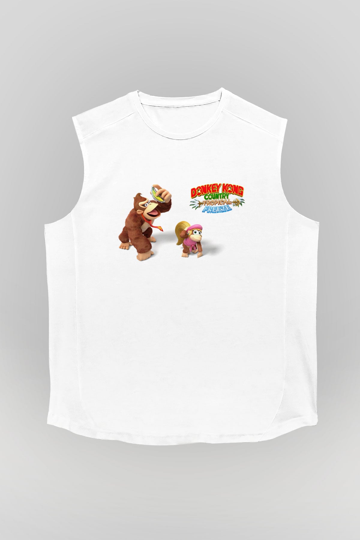 Donkey Kong Beyaz Unisex Kolsuz Tişört