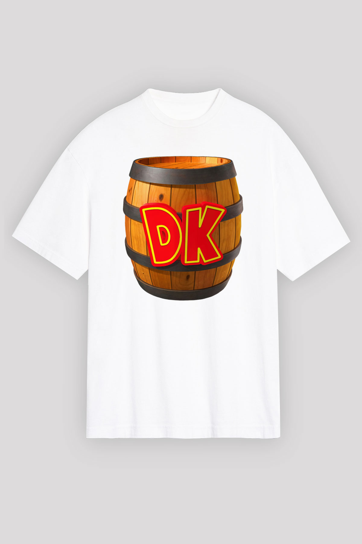 Donkey Kong Beyaz Unisex Oversize Tişört T-Shirt