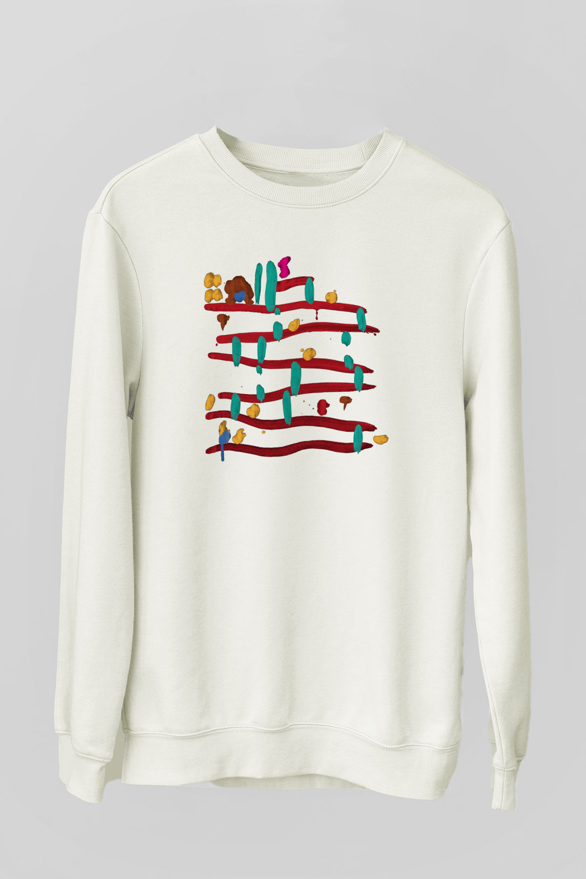Donkey Kong Beyaz Unisex Sweatshirt