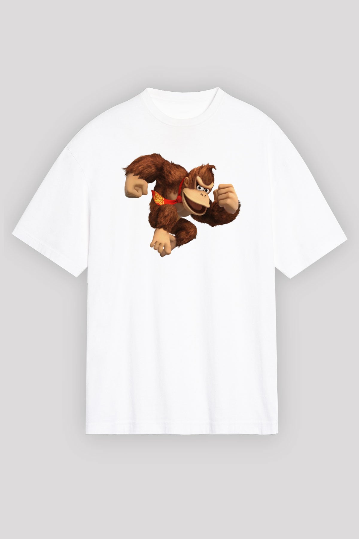 Donkey Kong Beyaz Unisex Tişört T-Shirt