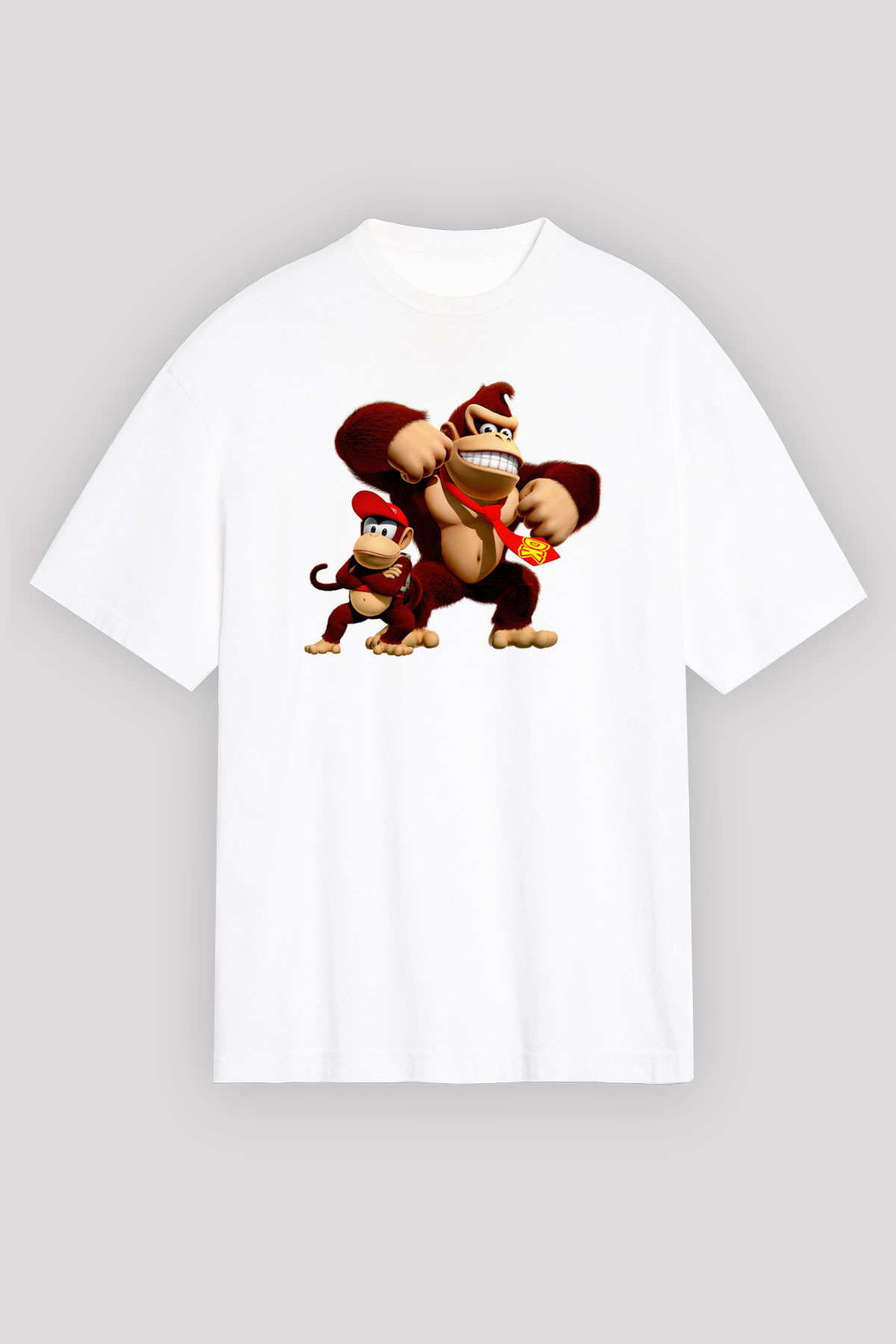 Donkey Kong Beyaz Unisex Tişört T-Shirt