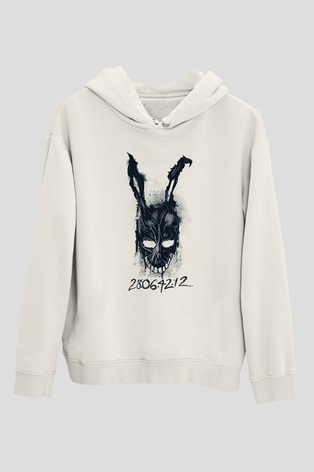 Donnie Darko Baskılı Beyaz Unisex Hoodie