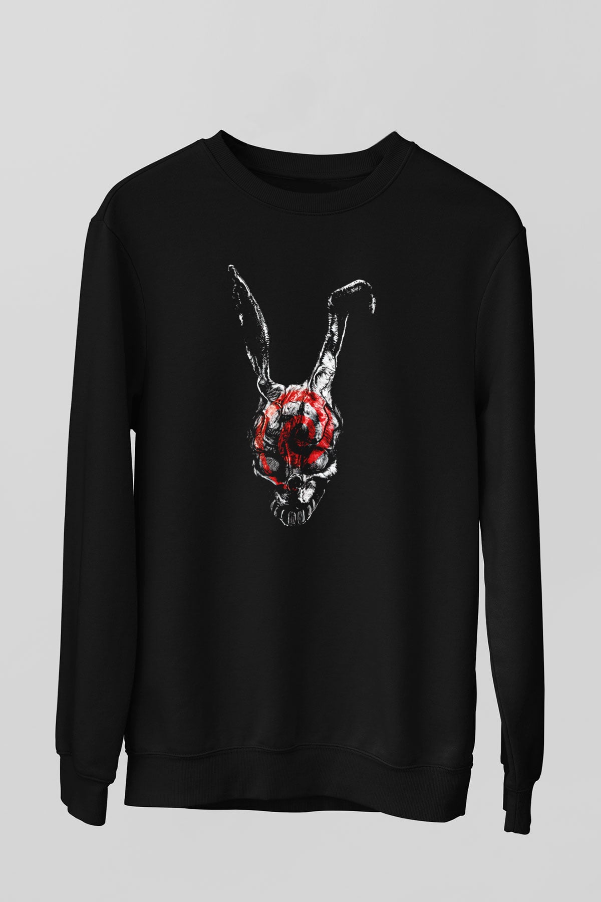 Donnie Darko Baskılı Unisex Siyah Sweatshirt