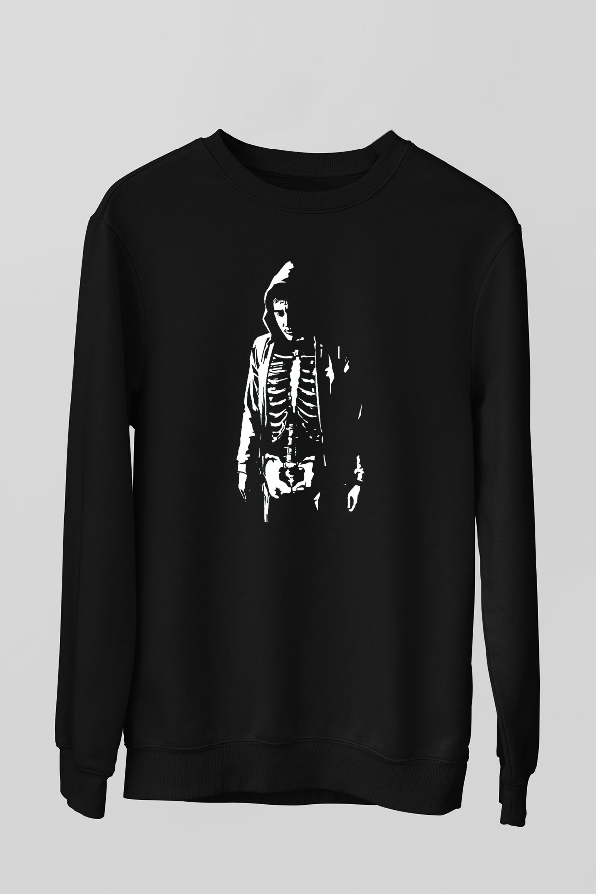 Donnie Darko Baskılı Unisex Siyah Sweatshirt