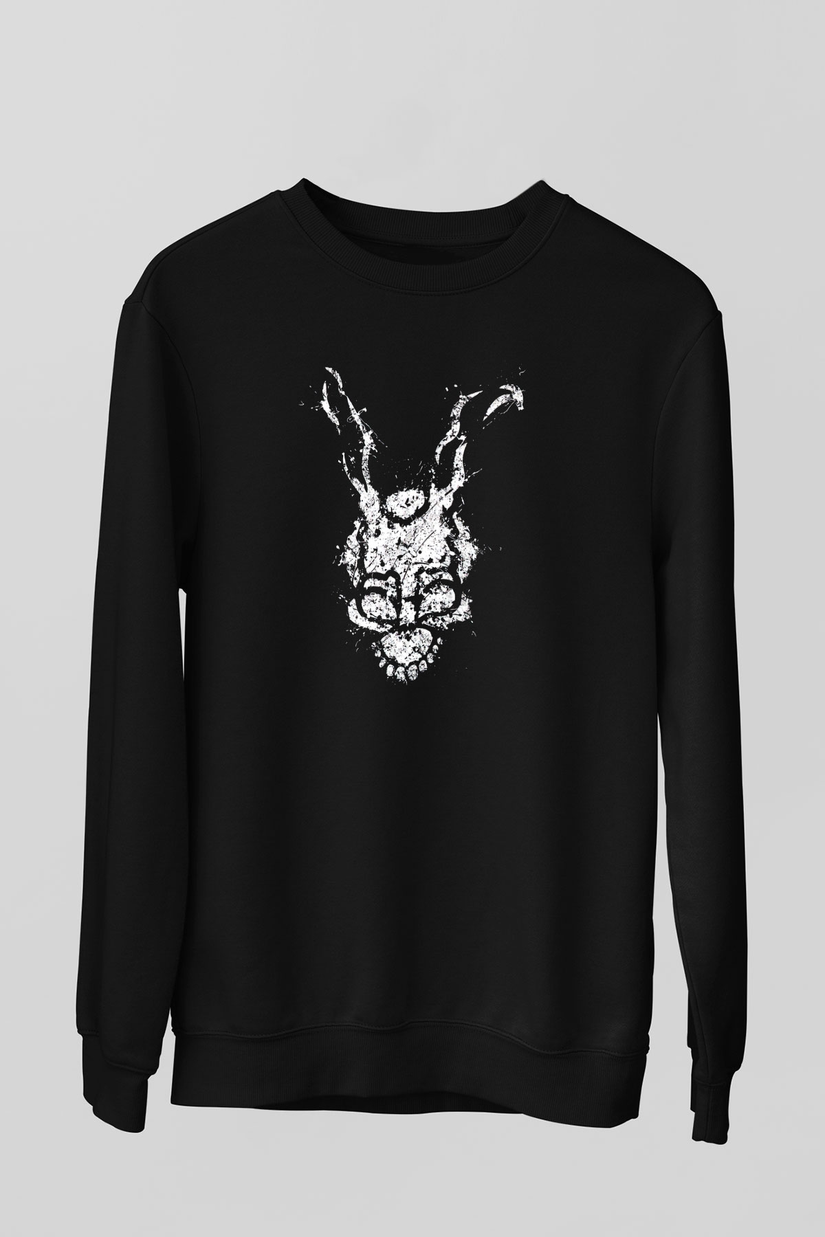 Donnie Darko Baskılı Unisex Siyah Sweatshirt