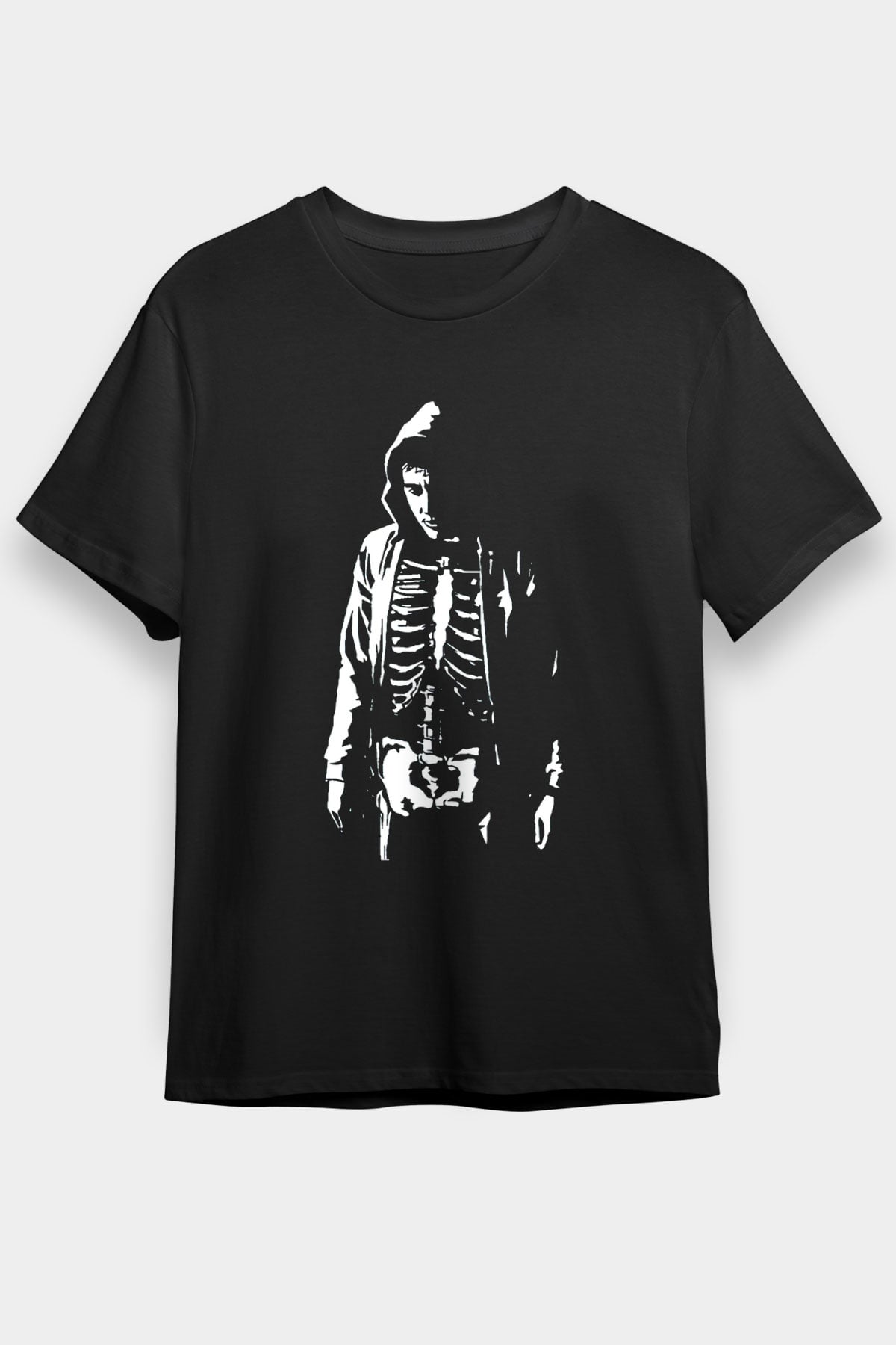 Donnie Darko Baskılı Unisex Siyah Tişört - Tshirt