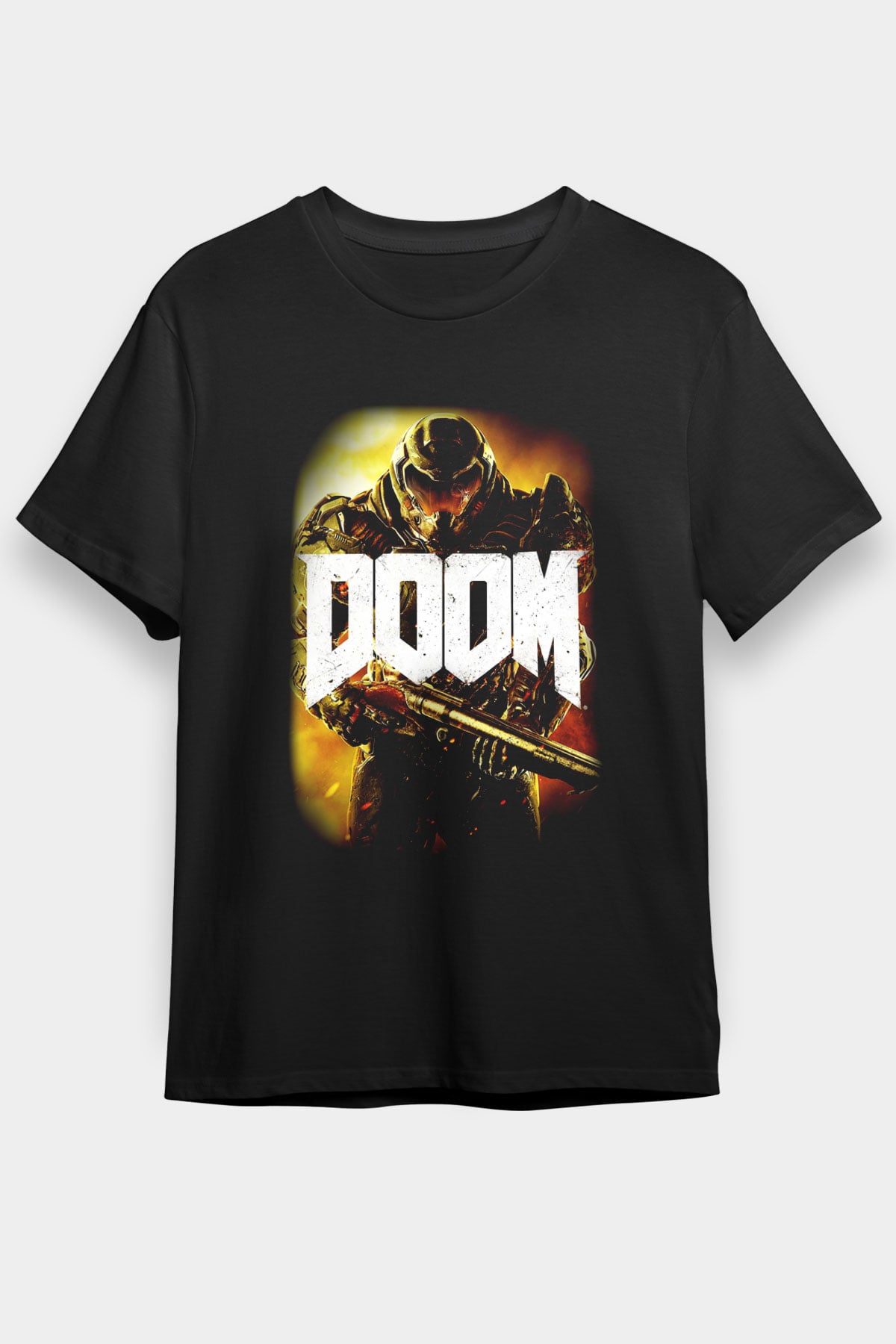 Doom Siyah Unisex Tişört T-Shirt