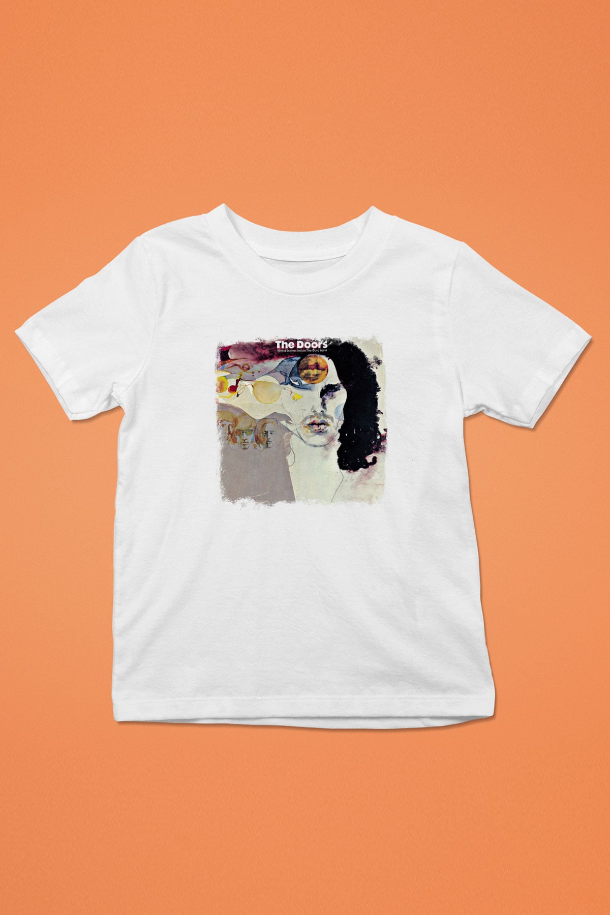Doors Baskılı Unisex Beyaz Çocuk Tişört