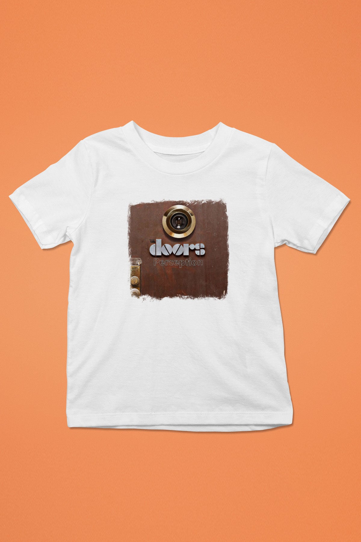 Doors Baskılı Unisex Beyaz Çocuk Tişört