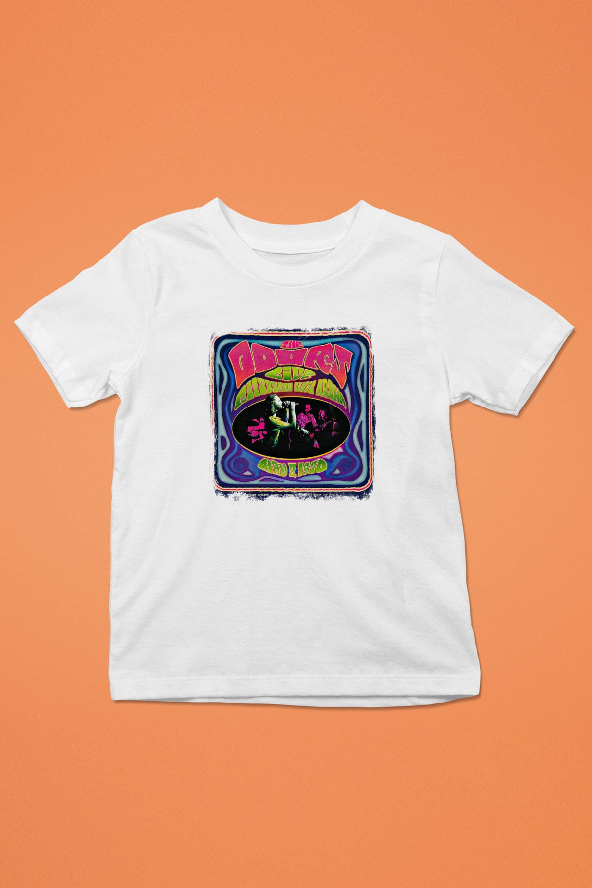 Doors Baskılı Unisex Beyaz Çocuk Tişört