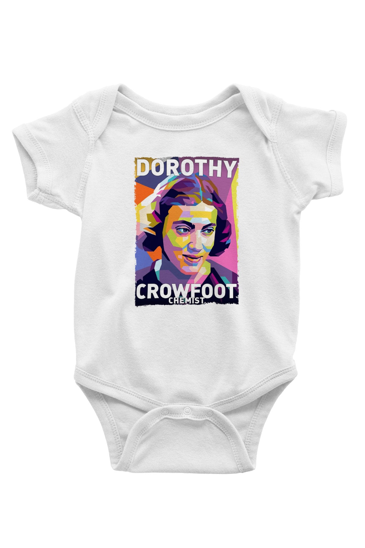 Dorothy Crowfoot Hodgkin Baskılı Beyaz Bebek Body - Zıbın