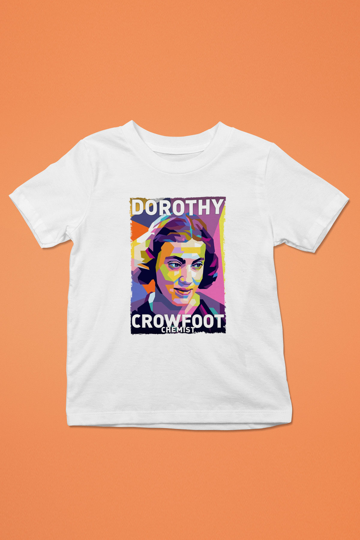 Dorothy Crowfoot Hodgkin Baskılı Unisex Beyaz Çocuk Tişörtü - Tshirt