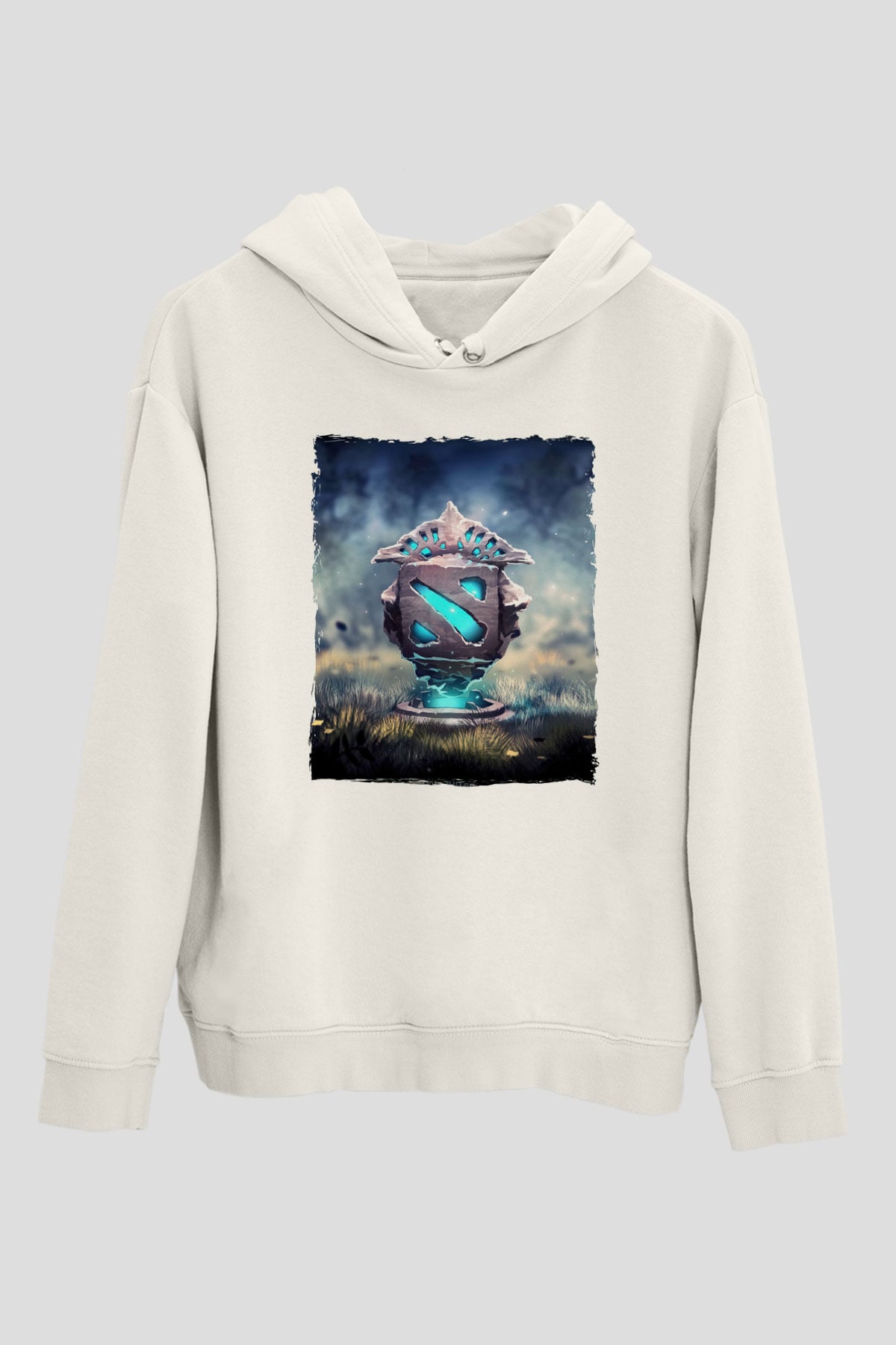 Dota 2 Beyaz Unisex Hoodie