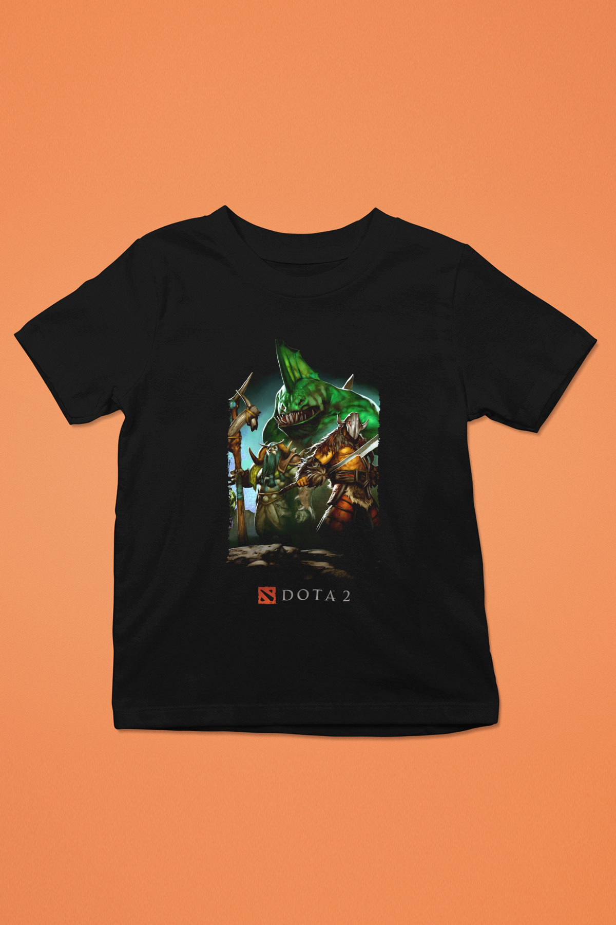 Dota 2 Siyah Unisex Çocuk Tişört