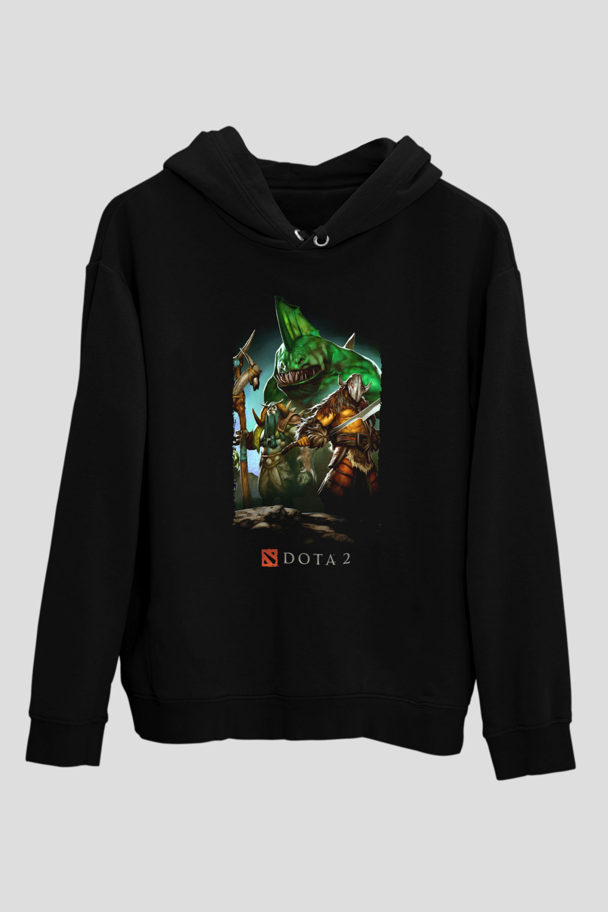 Dota 2 Siyah Unisex Hoodie