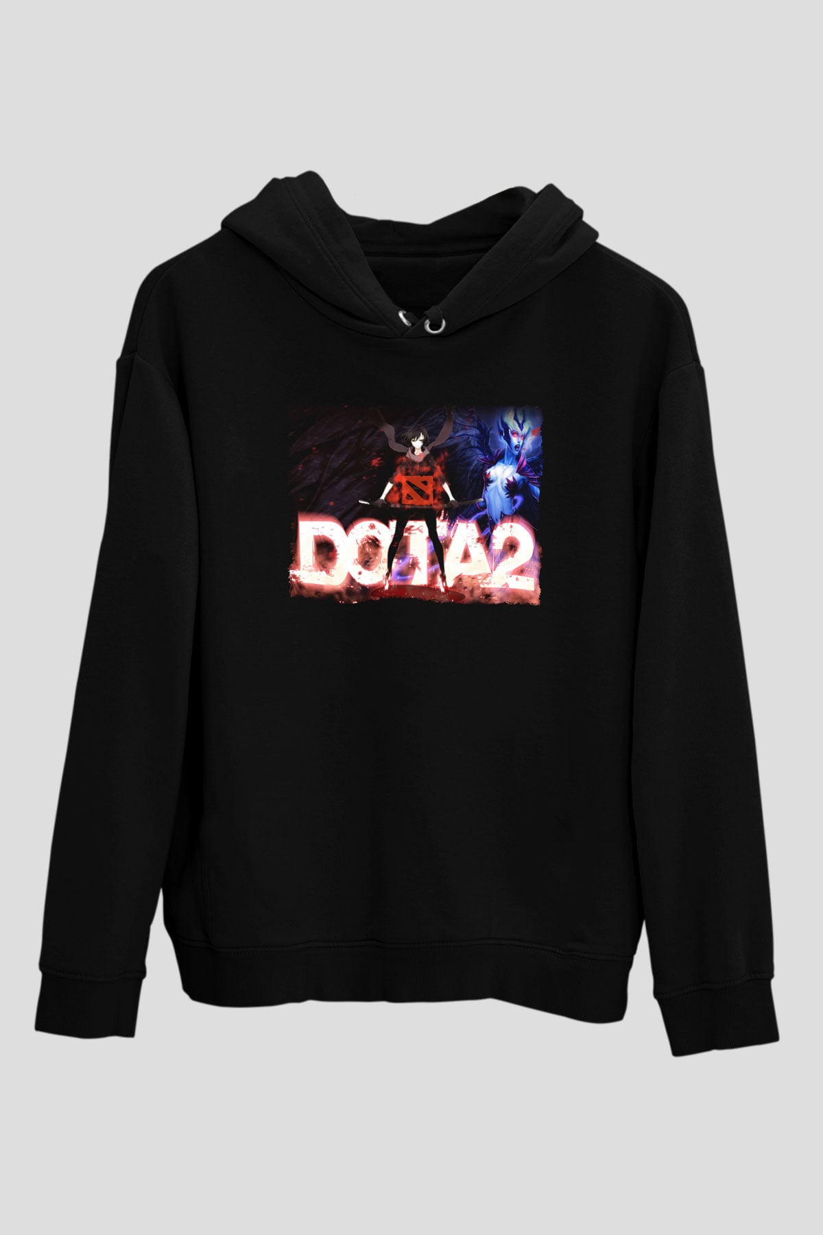 Dota 2 Siyah Unisex Hoodie