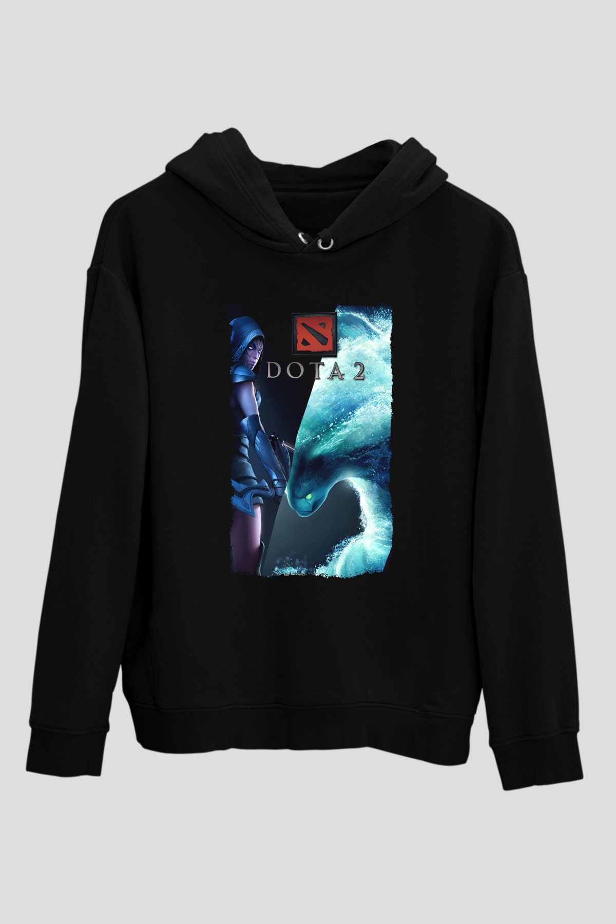 Dota 2 Siyah Unisex Hoodie