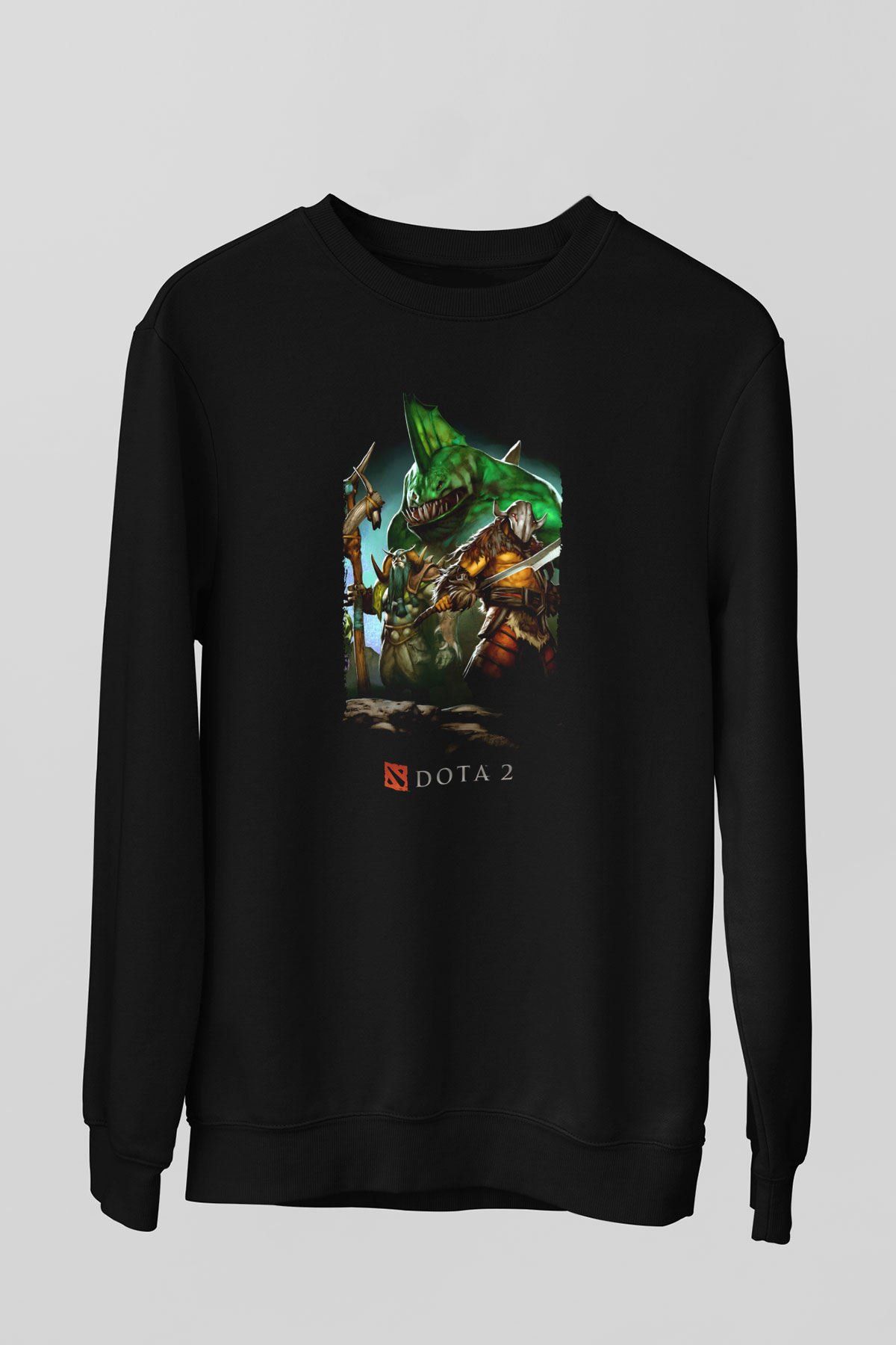 Dota 2 Siyah Unisex Sweatshirt