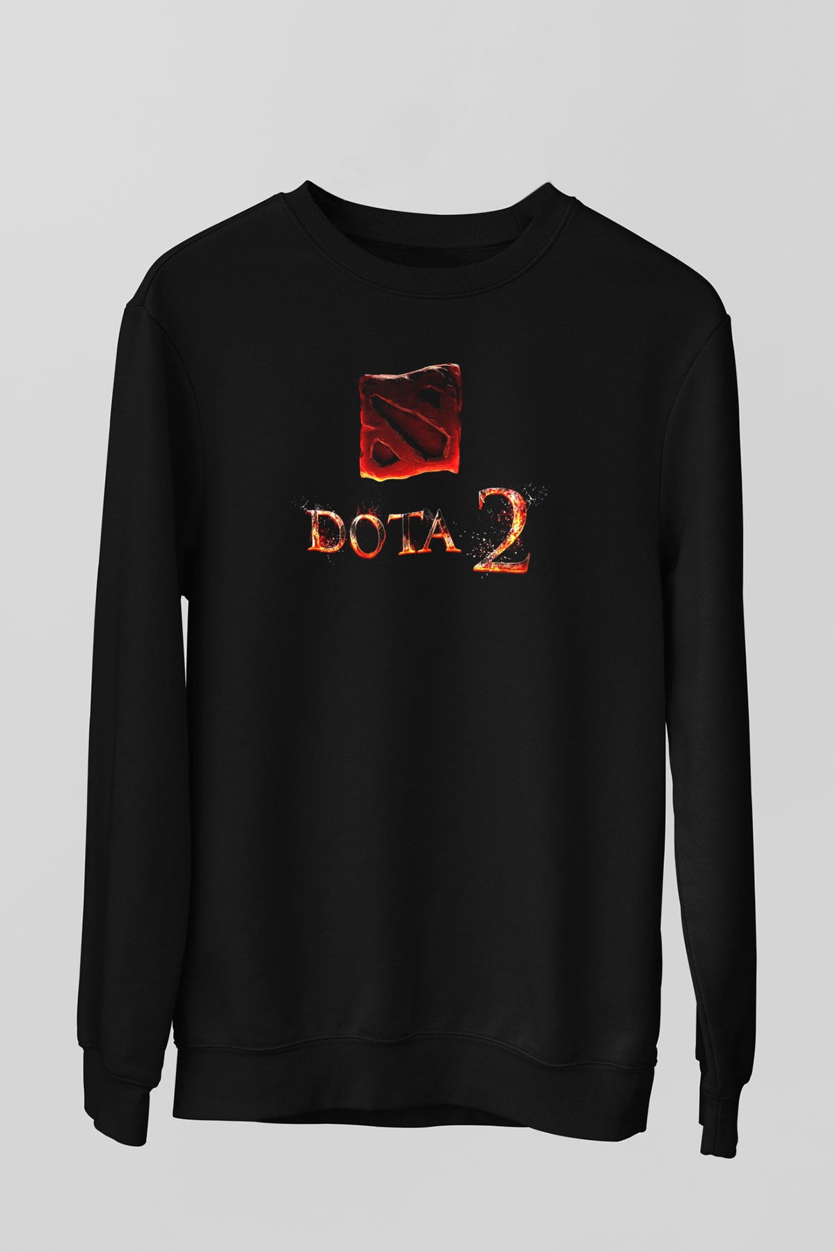 Dota 2 Siyah Unisex Sweatshirt