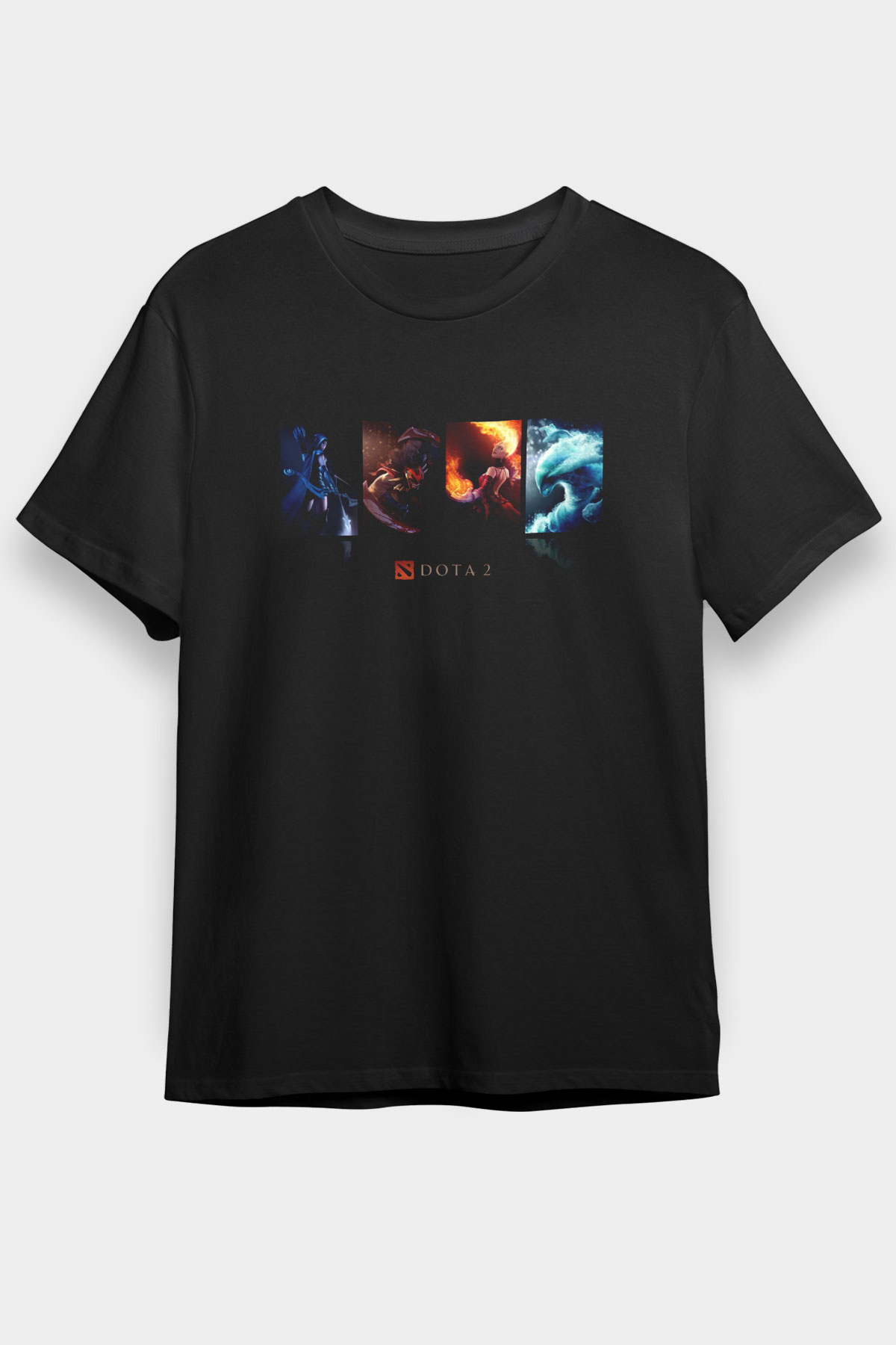 Dota 2 Siyah Unisex Tişört T-Shirt