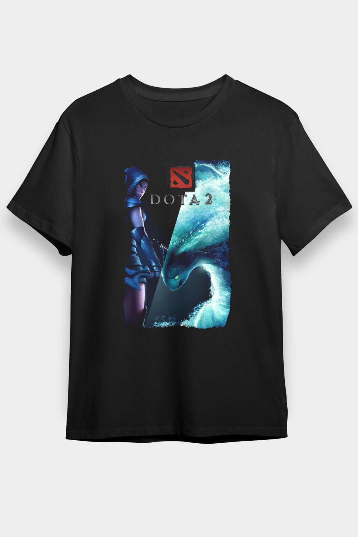 Dota 2 Siyah Unisex Tişört T-Shirt