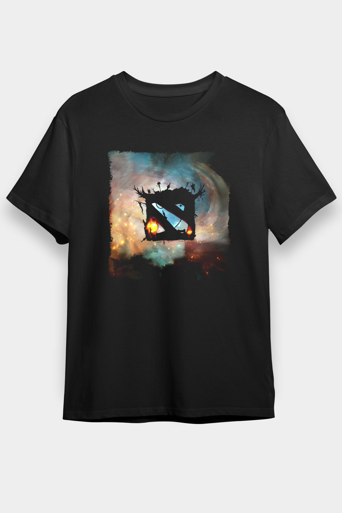 Dota 2 Siyah Unisex Tişört T-Shirt