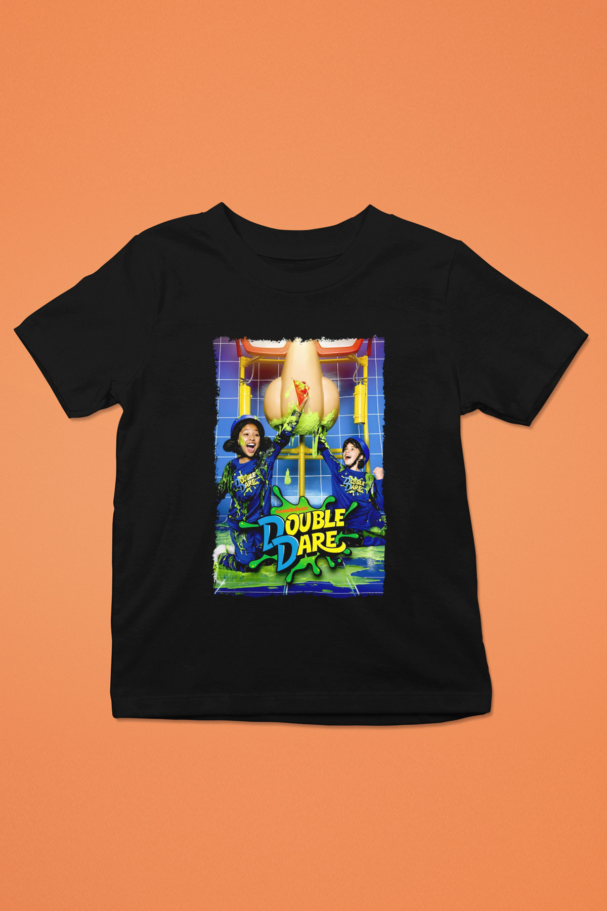 Double Dare Siyah Unisex  Çocuk Tişört