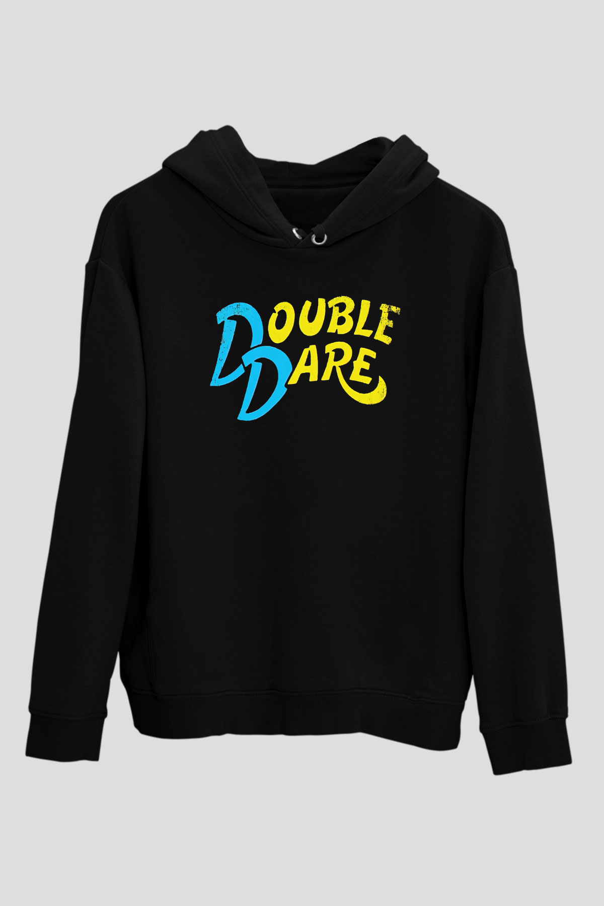 Double Dare Siyah Unisex Hoodie