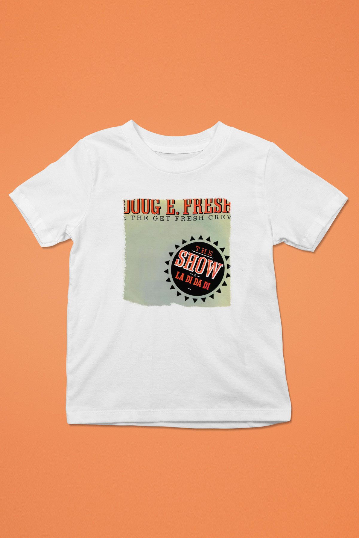 Doug E. Fresh Baskılı Beyaz Unisex Çocuk Tişört