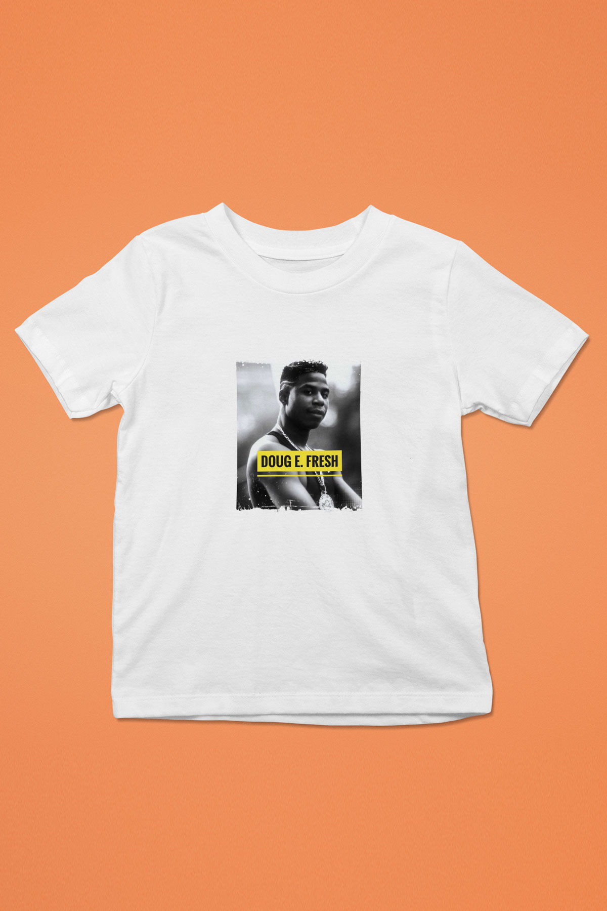 Doug E. Fresh Baskılı Unisex Beyaz Çocuk Tişört
