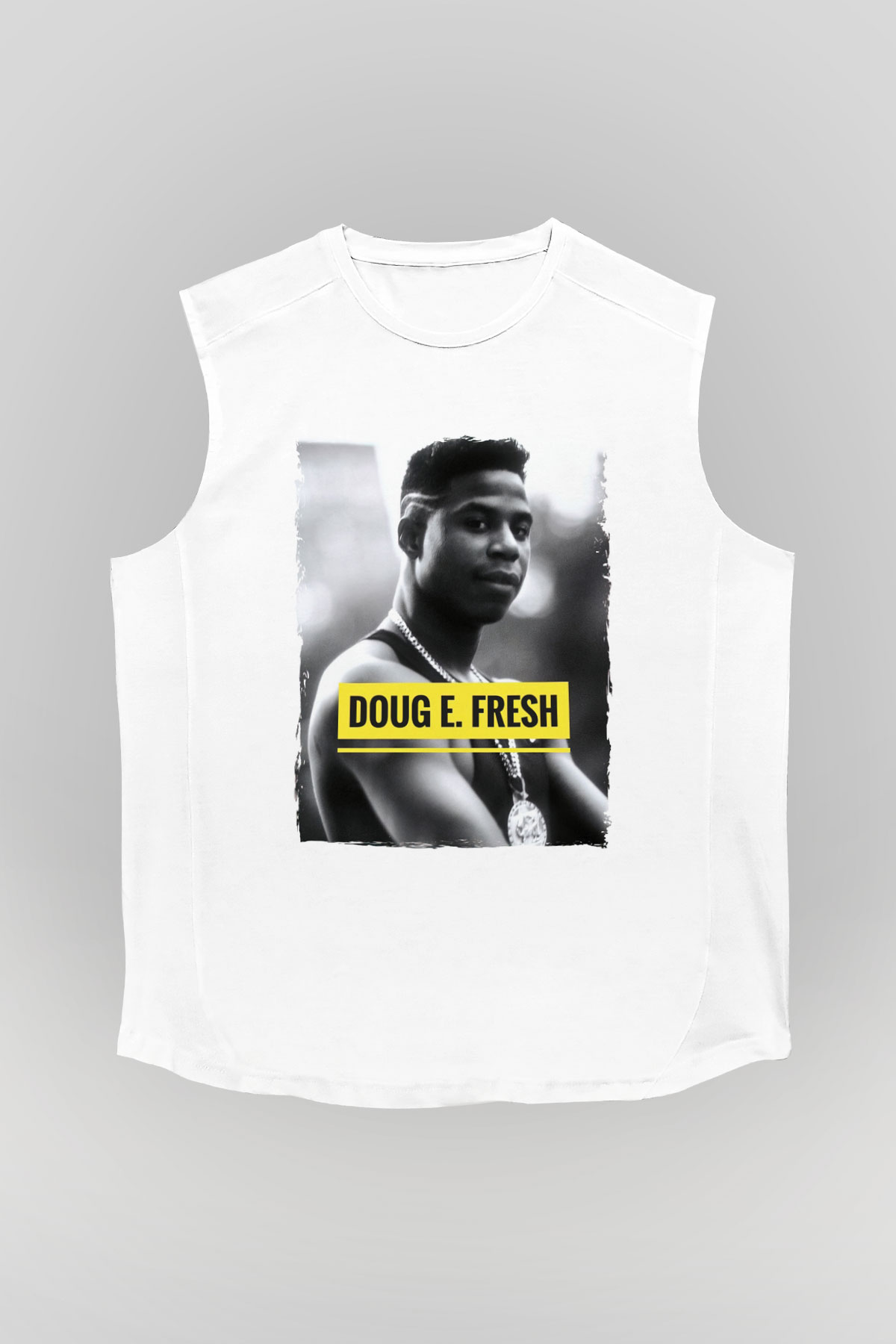Doug E. Fresh Beyaz Unisex Kolsuz Tişört