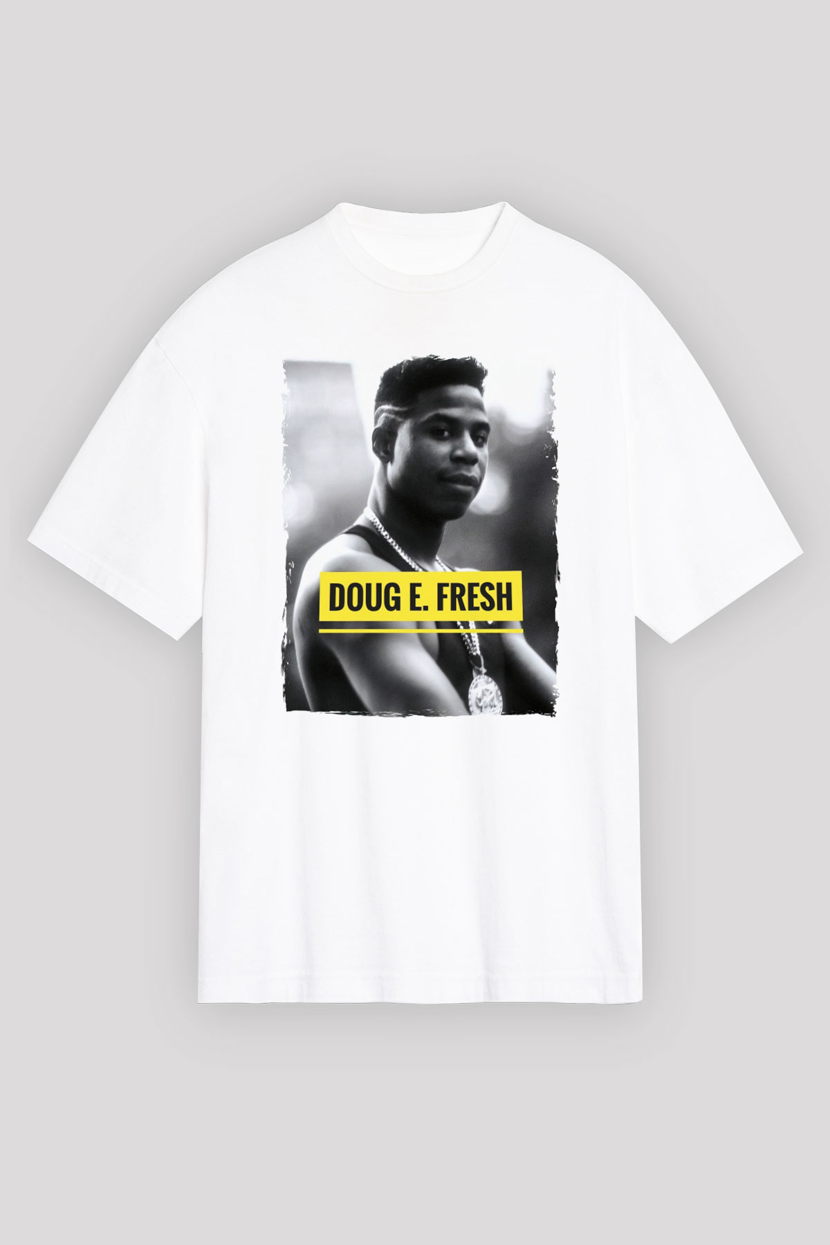 Doug E. Fresh Beyaz Unisex Tişört T-Shirt - TişörtFabrikası