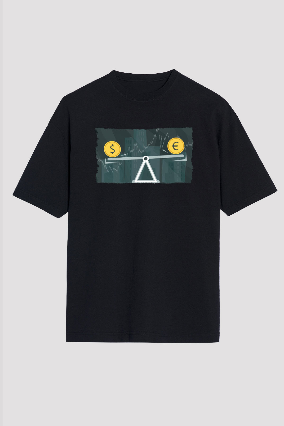 Dövizci Siyah Unisex Tişört T-Shirt - TişörtFabrikası