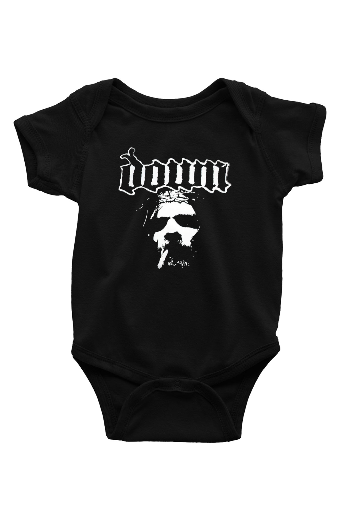Down Siyah Bebek Body - Zıbın